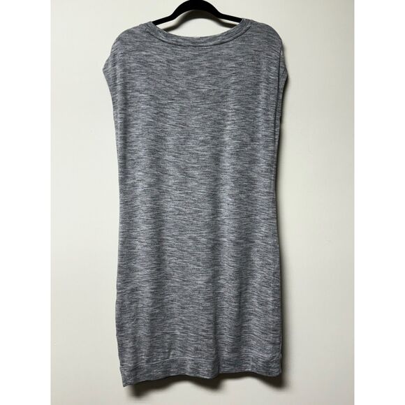 ATHLETA Short Sleeve Criss Cross Dress, Marl Grey, Heather Sz M - Picture 6 of 10